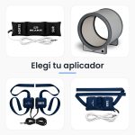 Los 4 tipos de aplicador para equipos de magnetoterapia Seakit: FoamPack, FoamFit, FoamDuo y Cilindro