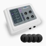 Electroestimulador de uso veterinario con contractor muscular y electroanalgesia T.E.N.S. bipolar y monopolar con corrientes exponenciales · F5-VET