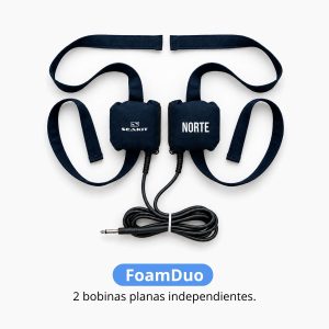 Aplicador FoamDuo Seakit con 2 bobinas planas independientes y cintas de sujeción