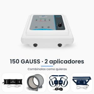 Equipo de magnetoterapia domiciliaria Micro 6 Home Seakit de 150 GAUSS con 2 aplicadores