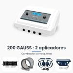 Magneto profesional Micro 6 Silver Seakit de 200 GAUSS con 2 aplicadores