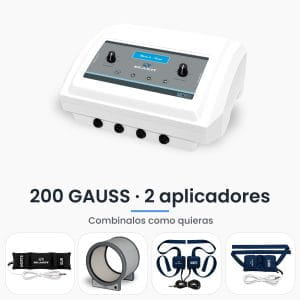 Magneto profesional Micro 6 Silver Seakit de 200 GAUSS con 2 aplicadores