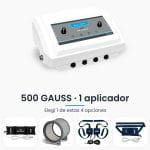 Magnetoterapia para consultorio Micro 6 Platinum Seakit de 500 GAUSS con 1 aplicador