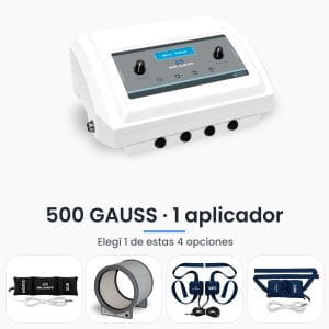 Magnetoterapia para consultorio Micro 6 Platinum Seakit de 500 GAUSS con 1 aplicador