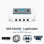 Magnetoterapia profesional Micro 6 Gold Seakit de 300 GAUSS con 1 aplicador