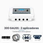 Magnetoterapia profesional Micro 6 Gold Seakit de 300 GAUSS con 2 aplicadores