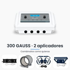 Magnetoterapia profesional Micro 6 Gold Seakit de 300 GAUSS con 2 aplicadores
