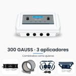 Magnetoterapia profesional Micro 6 Gold Seakit de 300 GAUSS con 3 aplicadores