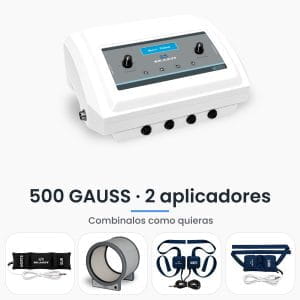 Magnetoterapia profesional Micro 6 Platinum Seakit de 500 GAUSS con 2 aplicadores